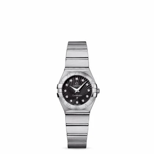 Omega Constellation Quartz 24 Brushed Stainless Steel / Black Supernova 123.10.24.60.51.001 (12310246051001)